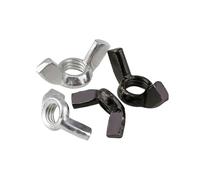 Dadi a farfalla con serraggio manuale Dadi ad alette elettrici in acciaio al carbonio M3-M12 zincati o neri, confezione da 5-20 pezzi(Zinc-plated,M12-5pcs)