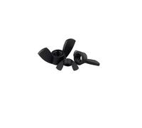 Dadi a farfalla con serraggio manuale Dadi ad alette for PC for lavorazione dei metalli, multicolore, misure multiple, confezione da 90(Nero,M4 20PCS)
