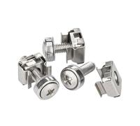 Dadi a gabbia per armadi rack per server, Set combinato di dadi a gabbia flottanti in acciaio inossidabile for server rack M5 M6 5/10 pz(5pcs,M5x25mm)