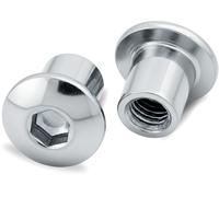 Dadi a Manicotto M8 x 20 x 16 mm 50 Pezzi Dadi Esagonali per Mobili a Testa
