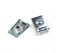 Dadi a molla a U M5 M6, clip di fissaggio per pannello carenatura e fissaggi per camini, filettatura metrica in acciaio per industrie (M5-10 pezzi)