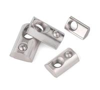 Dadi a molla roll-in, Dadi a molla a T serie 20 M3-M6 for profili in alluminio 2020, confezione da 10 a 100 pezzi(M4-10pcs)