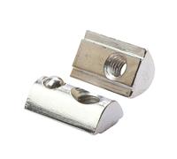 Dadi a molla roll-in, Dadi a T con sfere a molla in acciaio al carbonio for profili in alluminio serie 20-45 M3-M8, confezioni assortite(30-M5-5pcs)