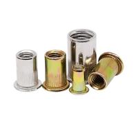Dadi a rivetto 2/5/10/20/30 pz Dadi for rivetti ciechi Inserti filettati in acciaio inossidabile zincato for pannelli alloggiamenti(304 Stainless Steel,M3(30pcs))