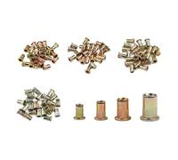 Dadi a rivetto filettati a testa piatta, Dadi for rivetti a testa piatta Acciaio al carbonio metallico M3-M12 15 Pz(M5)