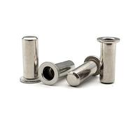 Dadi a rivetto filettati a testa piatta, Dado for rivetto con inserto filettato cieco a testa piatta in acciaio inossidabile sigillato M4 M5 M6 M8 M10(M8 (8pcs))