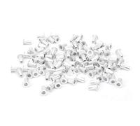 Dadi a Strappo in Alluminio 100 Pezzi, Testa Piatta Verticale - Resistenti e Versatili per Assemblaggi in Metallo, Auto e Industria Leggera (Con*100 bz)