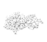 Dadi a Strappo in Alluminio, Accessori Hardware Verticali con Testa Piana, 100 Pezzi - Resistente alla Corrosione, Multiuso per Assemblaggio Industriale e Manutenzione (M5*100 pz)