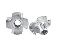 Dadi a T a Denti con Dado a T, Dado a T in Acciaio Al Carbonio Zincato per Dadi a T per Mobili per la Lavorazione del Legno (M5 (50 pz/confezione))