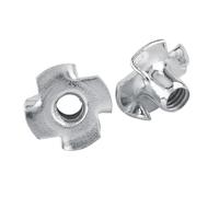 Dadi a T a Denti con Dado a T, Dado a T in Acciaio Al Carbonio Zincato per Dadi a T per Mobili per la Lavorazione del Legno (M3 (50 pz/confezione))