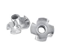 Dadi a T a Denti con Dado a T, Dado a T in Acciaio Al Carbonio Zincato per Dadi a T per Mobili per la Lavorazione del Legno (M8 (30 pz/confezione))