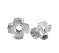 Dadi a T Dado a T a 4 punte, Dadi a T M3-M12 in acciaio al carbonio zincato con inserto cieco a quattro griffe, confezione da 5/10/20/50 pezzi(50pcs,M8)