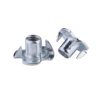 Dadi a T Dado a T a 4 punte, Dado for altoparlante a quattro griffe in acciaio rinforzato M3M4 M5 M6 M8 M10 con inserto cieco a T for mobili in legno(M3 (30pcs))