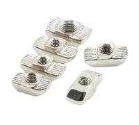Dadi a T M3 M4 M5 M6 M8 Dado scorrevole in acciaio al carbonio con scanalatura a T Testa di martello Dado scorrevole for profilo in alluminio serie 2020 3030 4040 15 pezzi ( Size : M6-40 15pcs )