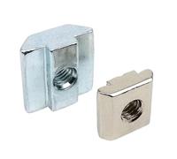 Dadi a T per scanalature, Dadi a T con sfera a molla da 10 pezzi for profili in alluminio for stampante 3D di dimensioni multiple(Sliding nut,40 series M8)