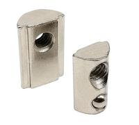 Dadi a T per scanalature, Dadi a T con sfera a molla da 10 pezzi for profili in alluminio for stampante 3D di dimensioni multiple(Spring ball nut,45 series M6)
