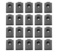 Dadi a U in nylon, 20 pezzi, clip di fissaggio per parafango anteriore, ricambio diretto, hardware in plastica nera per Toyota 53879-22010