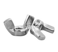 Dadi Ad Ala DIN 315, M6, 5 Pezzi in Acciaio Inox A2 - Set di Dadi a Farfalla Metrici di Alta Qualità - Dimensioni Filettati a Mano