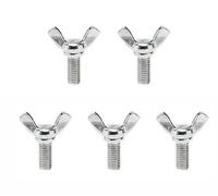 Dadi ad alette, 5 bulloni ad alette a farfalla in acciaio inossidabile - Viti a torsione manuale for il fissaggio di utensili e macchinari fai da te(M10*45mm)