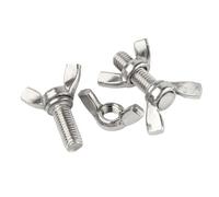 Dadi ad alette con bullone a vite, Kit assortimento di viti ad alette e dadi ad alette in acciaio inossidabile 304 da 5 pezzi M8x (10-25) mm(M8x25mm)