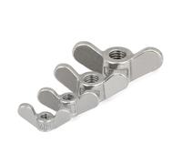 Dadi ad alette, Dado ad alette con grandi orecchie in acciaio inossidabile 304, serrabile a mano, M4, M5, M6, M8, M10, confezione da 13(M5(3PCS))