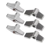 Dadi ad alette per batteria Gonetre, dado per supporto tipo T, rondella per piatti, kit di sostituzione, accessori in metallo di alta qualit¨¤ per la riparazione e la manutenzione d