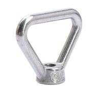 Dadi ad occhiello di sollevamento da 1/2 pezzi M3 M4 M5 M6 M8 M10 M12 M14 M16 M18 M20 in acciaio inossidabile con anello triangolare rotondo(Triangle,M16 1pcs)