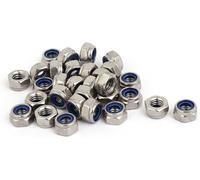 Dadi Alti Autobloccanti In Acciaio Inox A2 UNI7473 ISO7040 DIN 982 Nautica AISI3