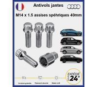 Dadi Antifurto Per Ruote Audi M14x1.5 Sedute Sferiche 40Mm