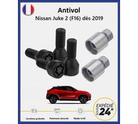 Dadi Antifurto Per Ruote Neri Nissan Juke 2 (F16) Dal 2019 (4 Dadi + 2 Bussole)