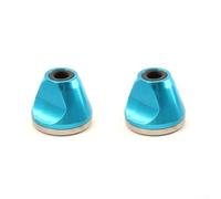Dadi antiscivolo per mozzo per mountain bike, 2 pezzi, set di dadi M5 in lega di alluminio per un montaggio sicuro e allentamento sulle ruote della bicicletta (2 pezzi, blu)