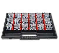 Dadi assortiti, M4-M5-M6-M8-M10-M12, 554 pezzi, scatola per viti