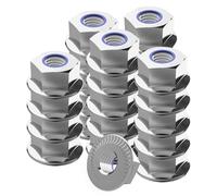 Dadi autobloccanti flangia con dentatura di bloccaggio DIN6926 A2 V2A in acciaio inox 25 pezzi M4