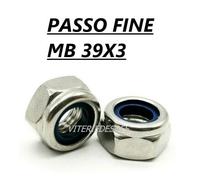 DADI AUTOBLOCCANTI PASSO FINE MB 39X3 ALTI 982 IN ACCIAIO ZINCATO