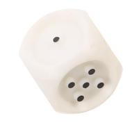 Dadi Braille di Plastica per Giochi da Tavolo, Bianco | Mensch Ärgere Dich Nicht, per Giocatori Ipovedenti, Tattili Accessibili, Uso All'aperto, Singolo Pezzo