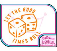 Dadi C Adesivo Vinile Auto Parete Camera Poster Finestra Gioco da Tavolo Casinò