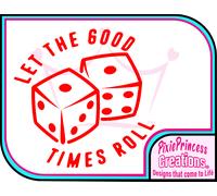 Dadi C Adesivo Vinile Auto Parete Camera Poster Finestra Gioco da Tavolo Casinò