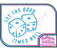 Dadi C Adesivo Vinile Auto Parete Camera Poster Finestra Gioco da Tavolo Casinò