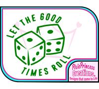 Dadi C Adesivo Vinile Auto Parete Camera Poster Finestra Gioco da Tavolo Casinò