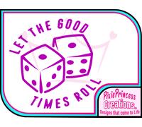 Dadi C Adesivo Vinile Auto Parete Camera Poster Finestra Gioco da Tavolo Casinò