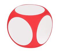 Dadi cancellabili a secco SustVita per insegnanti, blocchi di attività giganti riutilizzabili per lezioni versatili, fantastici dadi didattici per la classe per giochi di (Rossa)