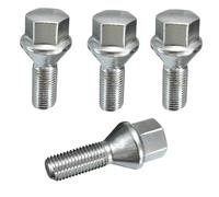 Dadi cerchio Compatibile con E21 E30 E36 E46 E90 E91 E92 E93 Serie 3 1975-2012 4 pezzi Dado ruota Bullone Lug Stud Lega M12x1,5mm