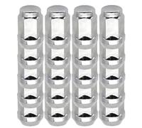 Dadi cerchio Compatibile Con Jaguar Per Daimler XJ 1986-2003 Dadi Ruota In Acciaio Cromato 1/2"-20 60 Gradi Conici 32 Mm