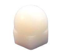 Dadi Ciechi Esagonali in Plastica (Nylon 6.6), Dado a Cappuccio con Testa a Sfera, Bloccaggio e Copertura Filettature, Uso Industriale, Domestico - M10 - Naturale - 40 pezzi - Plastic Hardware Store