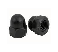 Dadi ciechi esagonali M3 M4 M5 M6 M8 M10 M12 Acciaio al carbonio Ni-placcato/Zincato nero Dadi esagonali Dadi con coperchio a cupola Dadi ciechi(Black Zinc Plated,M12 (5pcs))