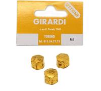 DADI CIECHI IN OTTONE DIN 917 - M5 - CONFEZIONI DA PZ 20/50/100