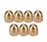 Dadi Ciechi in Ottone Kit di Dadi Tappo a Testa Tonda Bulloni Carrettiere in Ottone Set Esagonali Set di Dadi Esagonali per Macchinari Mobili Veicoli Elementi di Fissaggio (M5 (20 PZ))