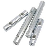 Dadi cilindrici M6 M8 Tassello a croce con intaglio a doppio foro, 4 pezzi di ferramenta for mobili incorporata(M6x10x50mm)