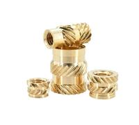 Dadi con inserti in ottone M2 M2.5 M3 M4 50 pezzi for stampante 3D | Inserti termofissati in rame zigrinato, plastica for stampi a iniezione incorporata(L 8mm,M3 (OD5mm) 50pcs)