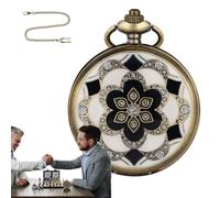 Dadi con orologio tascabile, partita da dadi per orologio tascabile | Giochi portatili da tavolo da dadi, per giochi da dadi, kit da dadi vintage con canale del tavolo degli uffici domestici